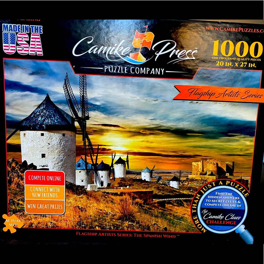 1000 piece jigsaw puzzle with hidden clues by Camille Press No. 160102